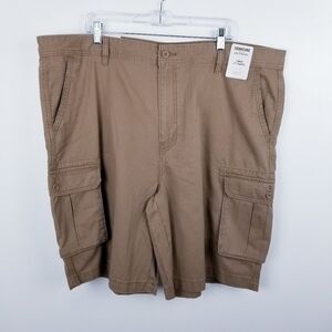 Signature Gold by Levi Strauss Dark Tan Cargo Shorts NWT